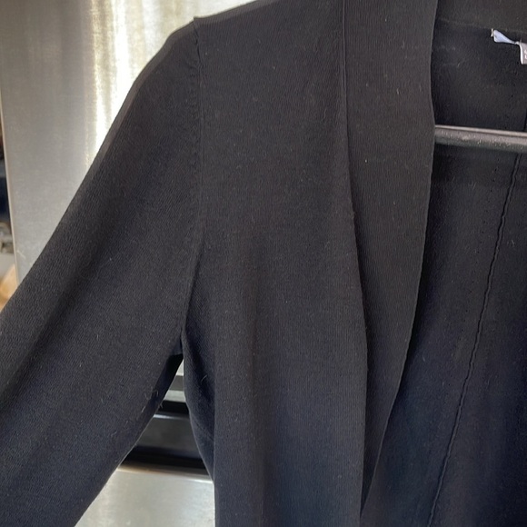 Per Se women’s‎ silk blend, open cardigan, 3/4 Sleeve sweater size medium black - Picture 4 of 11